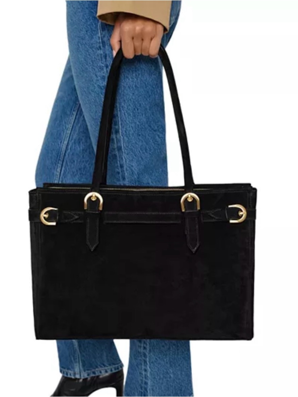 REFORMATION
Beatrice Suede Tote - Black - Picture 9 of 10